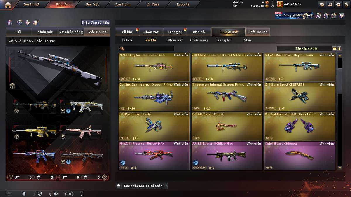 shop acc cf uy tin gia re